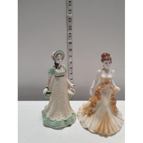 97 - Two Coalport figurines, shipping unavailable