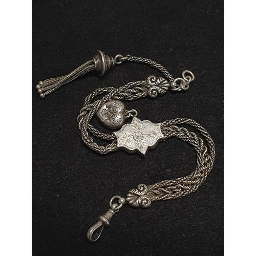 130 - A antique white metal bracelet