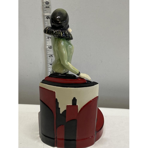 156 - A collectable Kevin Francis limited edition 265/500 'The Clarice Cliff Centre Stage' figurine