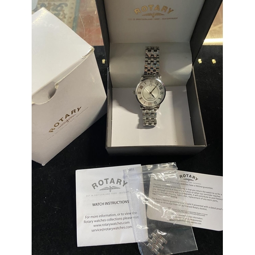 160 - A boxed gents Rotary watch (needs battery)