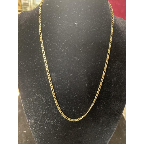 161 - A stamped 750 yellow gold necklace 10.90g