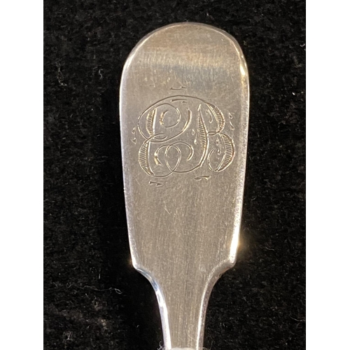 187 - A antique hallmarked for Exeter 1851 silver spoon