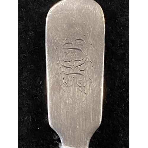 215 - A hallmarked for Dublin 1810 silver spoon by Richard Whitford 20g