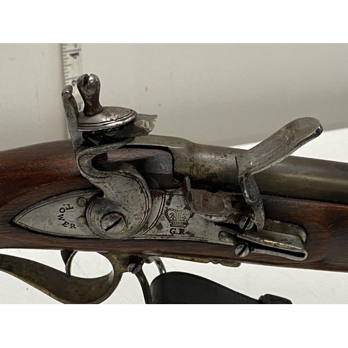 A .65 bore Indian bear muzzle loading shot gun. ID number 8926. Current ...