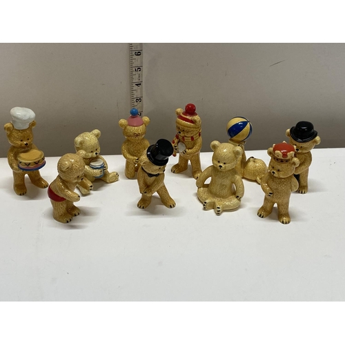 28 - A selection of ceramic teddy bears