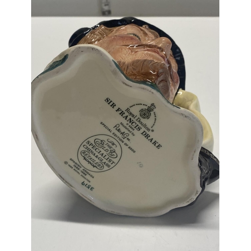 54 - A Royal Doulton special edition of 6000. Sir Francis Drake Toby Character jug