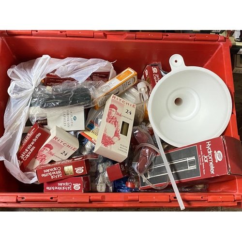 162 - A job lot of home wine making items