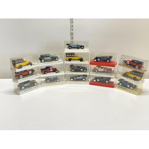 122 - Sixteen boxed Solido die-cast models