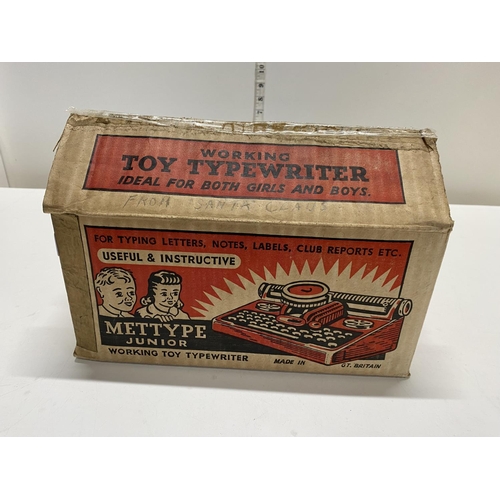 126 - A vintage Met Type Junior typewriter in original box