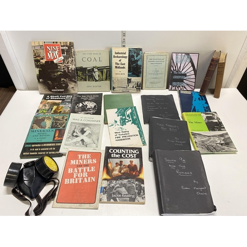 136 - A selection of vintage coal mining related books and ephemera