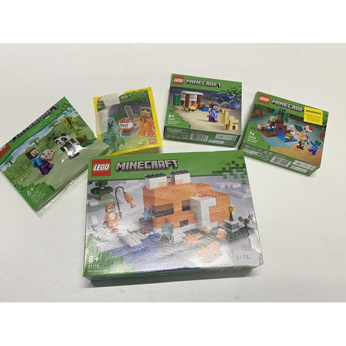 153 - A selection of assorted Minecraft related Lego complete