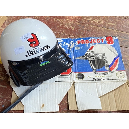 155 - A vintage Stadium crash helmet size 2