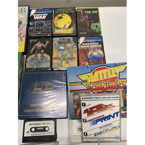 9 - A job lot of assorted Commodore cassette games