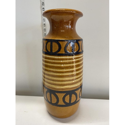 191 - A large West German art pottery vase. 42cm tall.  no shipping