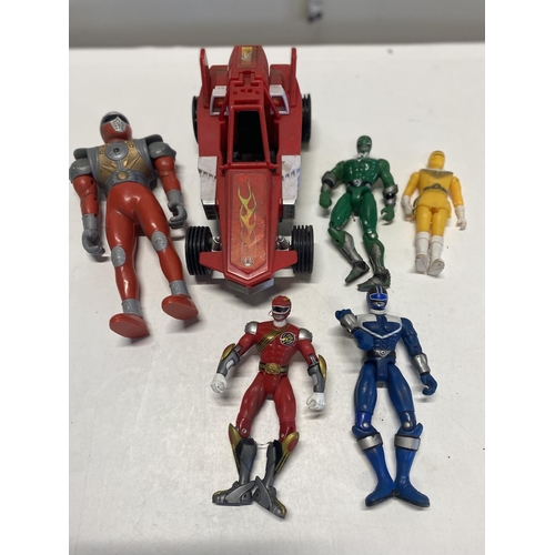 44 - A selection of Power Rangers figures