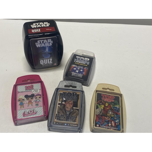 9 - A selection of vintage Top Trumps cards including SStar Wars and Harry Potter