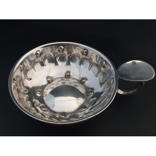 151 - A French 19th century silver Sommelier wine tasting cup 61g