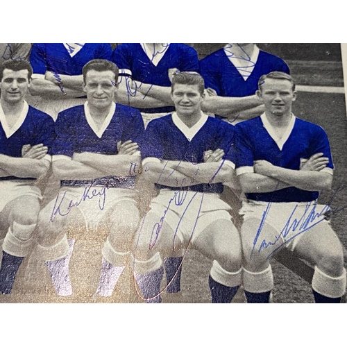 102 - A 1961 Leicester City programme marking their achievement in reaching the FA cup final, signed by mo... 