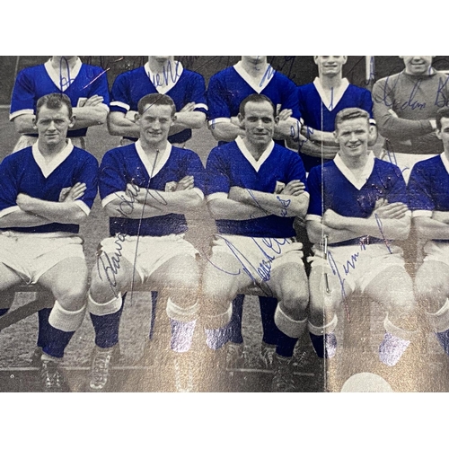 102 - A 1961 Leicester City programme marking their achievement in reaching the FA cup final, signed by mo... 