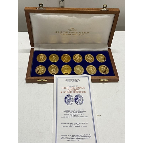 36 - A cased Danbury Mint commemorative coin set