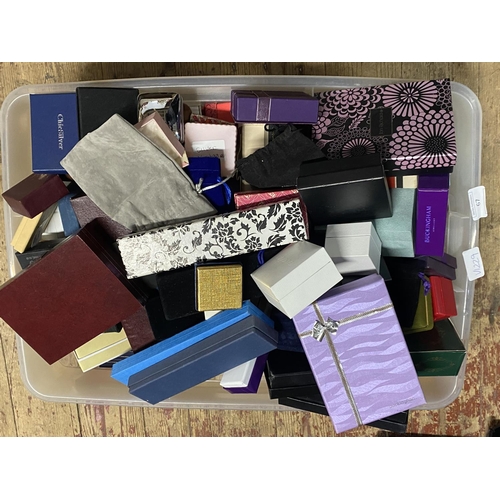 67 - A box of assorted empty jewellery boxes etc