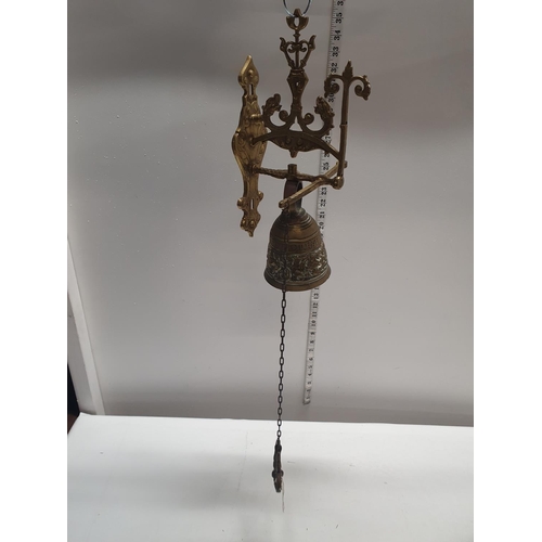 22 - A antique brass shop bell, shipping unavailable