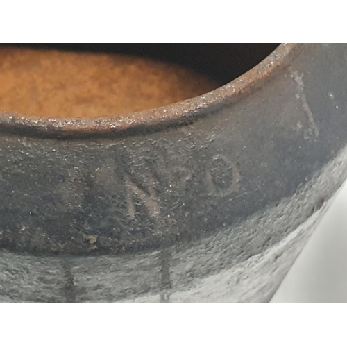 235 - A antique cast iron glue pot