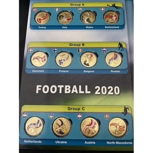 220 - A European Championship 2020 participants commemorative coin collection