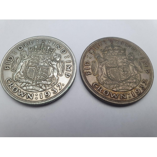 122 - Two 1937 British Crowns