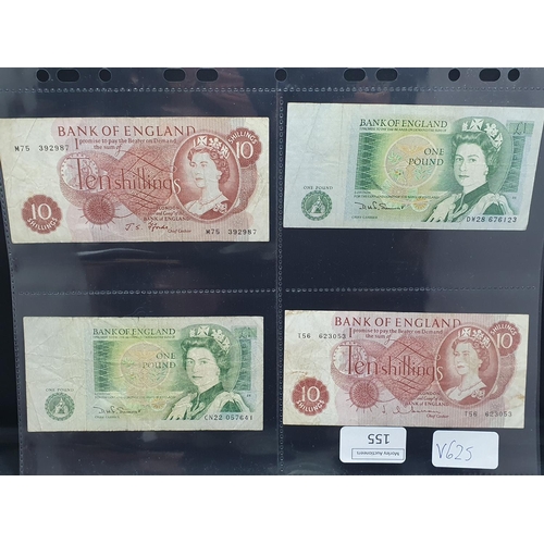 155 - A selection of British bank notes