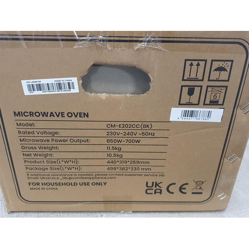 369 - A new boxed Comfee microwave oven (untested), shipping unavailable