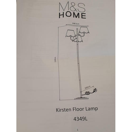 374 - A Marks and Spencer's Kirsten floor lamp boxed (unchecked), shipping unavailable