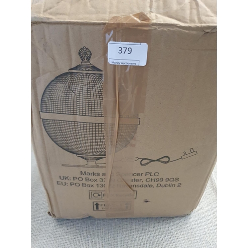 379 - A new boxed Marks and Spencer's table lamp (unchecked), shipping unavailable