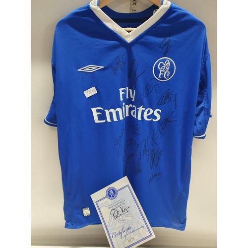 44 - A 2005 signed Chelsea Football Club shirt with COA