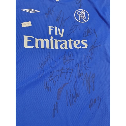 44 - A 2005 signed Chelsea Football Club shirt with COA