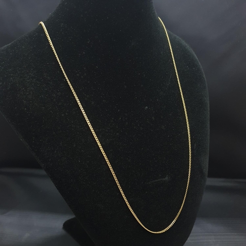 77 - A hallmarked 9ct gold chain. 3.88 grams