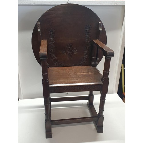 179A - A vintage Monk's table/chair