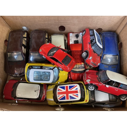 230 - A box full of assorted large die-cast models and other