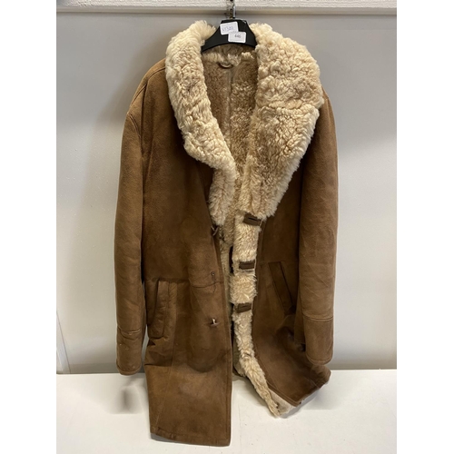 345 - A vintage ladies sheeps skin coat