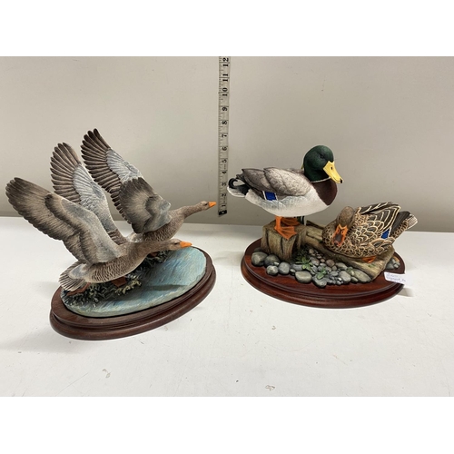 142 - Two Border Fine Arts figurines 'Greylegs Rising' & 'At Talkin Tarn' signed to the base, shipping una... 