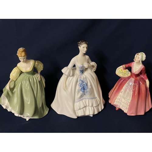 20 - Three assorted Royal Doulton lady figurines HN2478, HN2193, HN1537, shipping unavailable