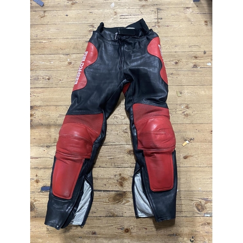 188 - A pair of Fieldsheer leather motorbike trousers