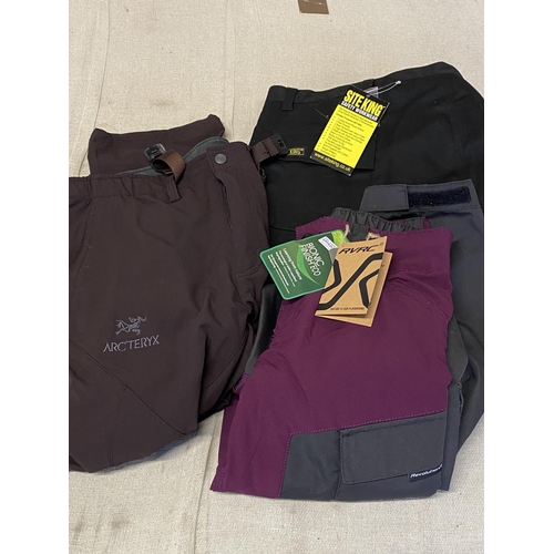 198 - A selection of new workwear/waterproof trousers