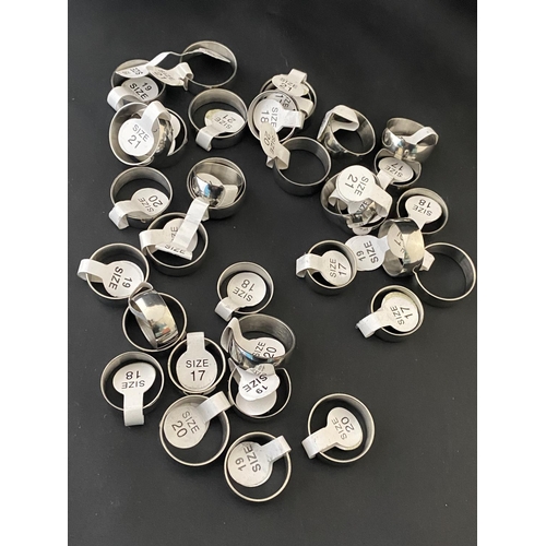 107 - A large selection of new costume jewellery rings