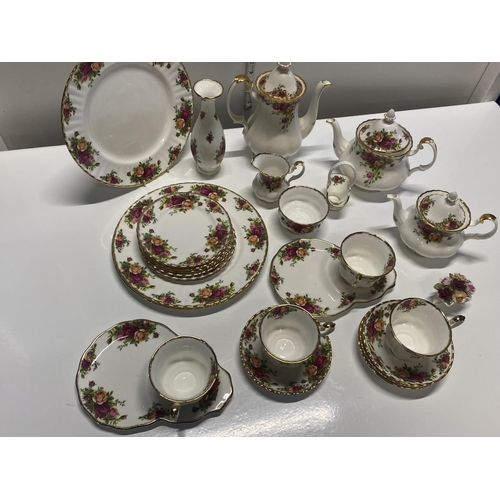 1 - A selection of Royal Albert Old Country Roses tea wares 26 pieces