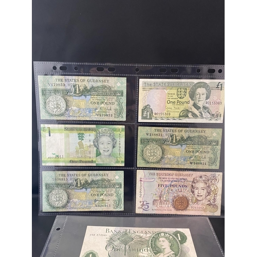 112 - A selection of assorted Channel Island bank notes and other