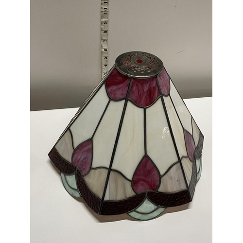 201 - A Tiffany Style lamp shade, shipping unavailable