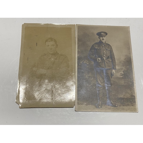 250 - A framed piece of WW1 ephemera relating to two brothers Frank and William Walker who both lost their... 