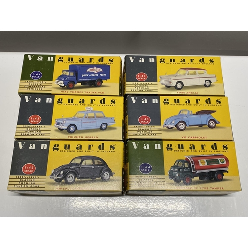 29 - Six boxed Vangaurd die-cast models