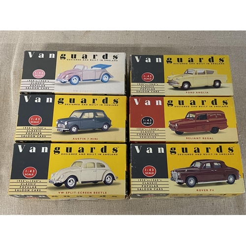 30 - Six boxed Vangaurd die-cast models